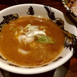 【2017.11.12(日)】濃厚つけ麺肉三昧(大盛・300g)1,550円のスープ