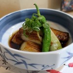 よし春 - 下仁田葱の醤油焼き