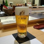 寿司処 あさひ奈 - 生ビール