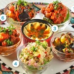 モロッコ料理 ル・マグレブ - 前菜の盛合せ