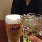 紅梅園 - H.29.8.31.昼 ハイボール vs 生ビール de 乾杯♪