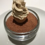 レストランエール - ランチ、フォアグラのソフトクリーム。