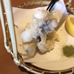 和食さと - タコの天ぷら