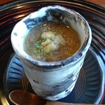 XEX ATAGO GREEN HILLS / tempura & sushi An - 牛蒡の茶碗蒸し