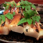 興 - 「たけんこの味噌田楽」：コリッとした食感♪味噌と木の芽の香りが、弾ける！