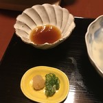俵屋旅館 - 鯛かま潮煮の付け合わせ