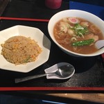 喜多方ラーメン蔵 - 喜多方ラーメンチャーハンセット 630円+210円