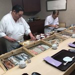 カウンター部分…手前が親方♪