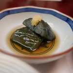 すし処 かね田 - ある日の10,000円コース…ナスの煮浸し