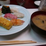 すし処 かね田 - ある日の10,000円コース…握りとしじみ汁