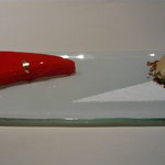 ロオジエ - りんごのコンポートと蕎麦風味のアイスクリーム