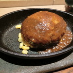 隠れ家鉄板おぶ - ハンバーグ