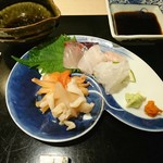 味あら井 - お造り、貝は赤貝と本海松貝