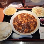 中華厨房 もりもと - 「マーボー豆腐定食」（７８０円込）（２０１７年１１月）