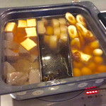 ドーミーイン姫路 - おでんコーナー。生姜醤油もしっかり用意されていた。