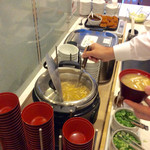 ドーミーイン姫路 - ご飯、味噌汁コーナー。