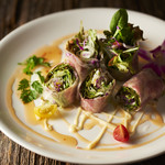 Iberico pork spring rolls