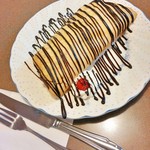 喫茶 俺ん家゛ - アイスクレープ（チョコバナナ）520円　2017/11