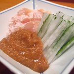 うとら - 鶏のたたき酢味噌