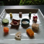 ステーキの店徳庵 - 季節野菜のドミノプレート