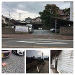 かくれ家スパイス食堂 咖喱家ゆるり - グーグルマップで高尾ガレージでナビを入れるのがわかりやすいです。枠に「ゆるり」のあるところが駐車スペース(敷地中央付近)
      お店は交差点の坂を登った電信柱のある付近から左に入った木造家屋がそうです。