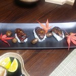 かたつむり - 赤ヤマトリ茸握り