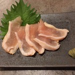 野毛 なおじ - 大山鶏の炙り刺し