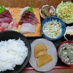 Tomo zushi - ランチ 刺身定食 (¥780-)