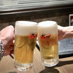 焼肉 大河 - トリビーで乾杯〜♪