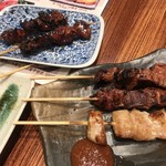 鍛冶屋 文蔵 - 豚レバー串＆豚トロ串＆鶏レバー串
