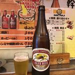 山家 - キリンラガー大瓶 550円 やっぱり大瓶の瓶ビールだよね。安い！