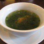 中国料理 かなめ - 蟹入り あおさのスープ