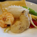 Kaname - ツブ貝と海鮮の炒め物