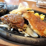 ブロンコビリー - 炭焼きチキンステーキとビリーハンバーグ