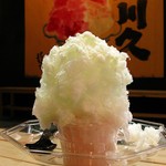 かき氷屋川久 - カキ氷(マスカット/あまおう)500円