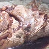 魚感うえさき - 鯛の兜煮アップ