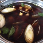 そば処 湧水 - アサリのかけつゆ煮　５００円