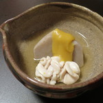 Koorogi Rou - 炊合せ：がしら芋、白子　柚子味噌がけ