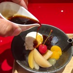 イッピン カフェ - クリームあんみつ 2016/09/28