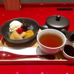 イッピン カフェ - クリームあんみつ 2016/09/28