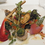 フェニックス洞爺クラブ - 野菜の盛り合わせ　ビーツのそーすがおいしい