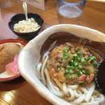 つちやうどん - かき揚げうどん
      いなりセット