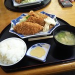 いなか家定食の店 - アジフライ定食７５０円