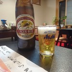 和定食 滝太郎 - 瓶ビール