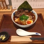 麺屋 猪一 離れ - 炙り和牛の追い鯖そば（限定）