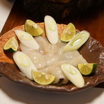 匠 - しょっつる漬けの厚切りふぐ・・炙りで