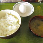 ふみちゃん食堂 - 玉子かけごはんセット（230円）