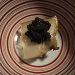 松川 - 鮑の飯蒸し キャビアのせ