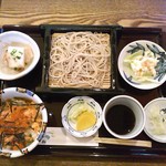 San Haru - ミニ丼セット・鮭いくら丼で