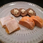 いぶりがっこチーズ､あん肝､からすみ